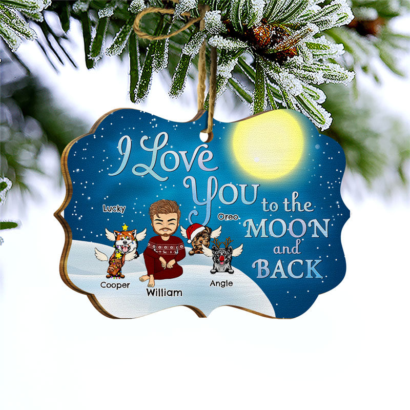 Love You To The Moon And Back Christmas - Memorial Gift - Personalized ...