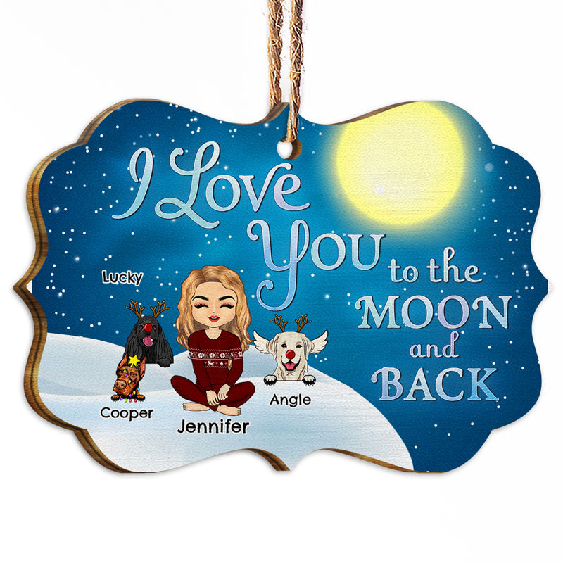 Love You To The Moon And Back Christmas - Memorial Gift - Personalized ...