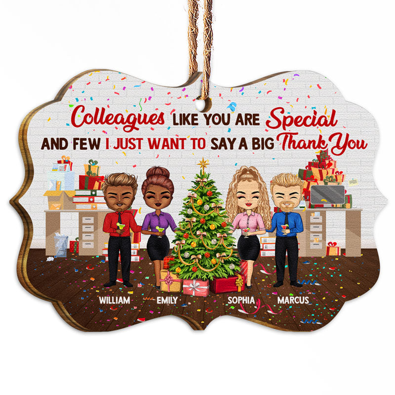Colleagues Like You - Christmas Gift For Colleagues And BFF Besties - Personalized Custom Wooden Ornament