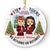 No Returns Or Refunds - Christmas Couple Gift - Personalized Custom Circle Ceramic Ornament
