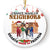 Chance Made Us Neighbors - Christmas Gift For Neighbors - Personalized Circle Ceramic Ornament