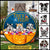 Dog Halloween Trick Or Treat Custom Wood Circle Sign, Halloween House Decoration, Personalized Halloween Door Hanger, Dog Lover Gift