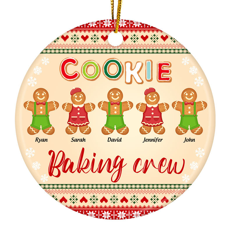 Gingerbread Cookie Baking Crew Custom Christmas Aprons