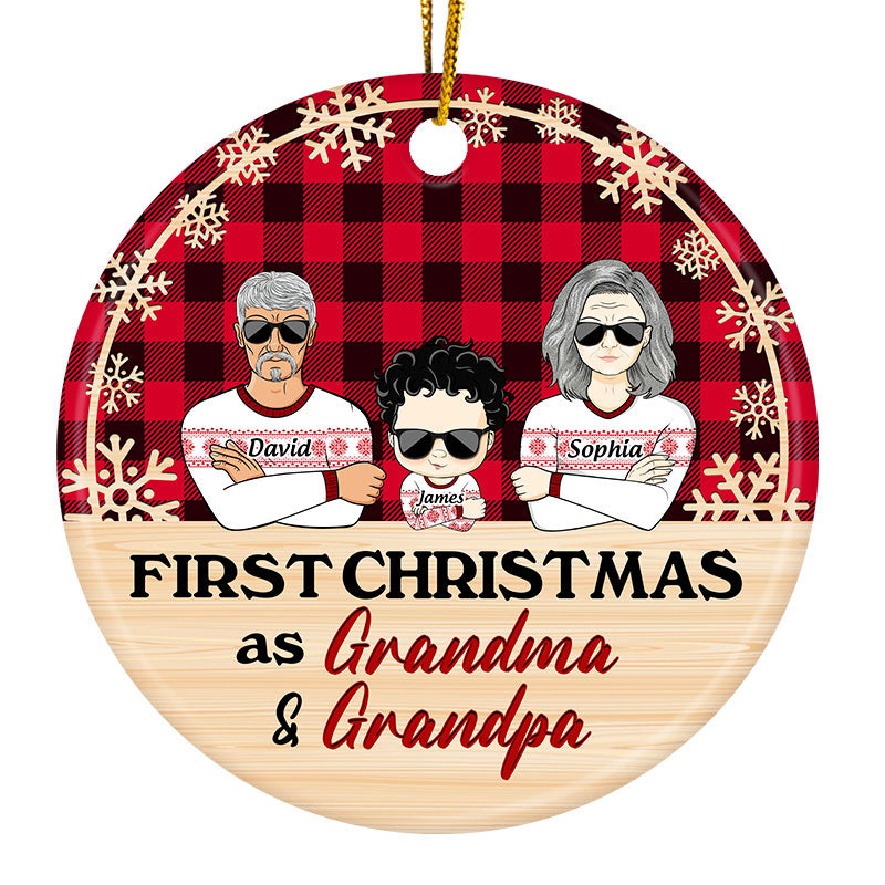 Merry Christmas Grandma & Grandpa - Personalized First Christmas