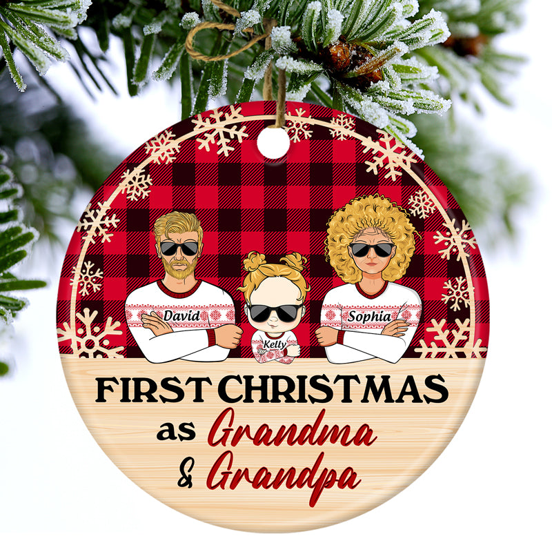 Merry Christmas Grandma & Grandpa - Personalized First Christmas