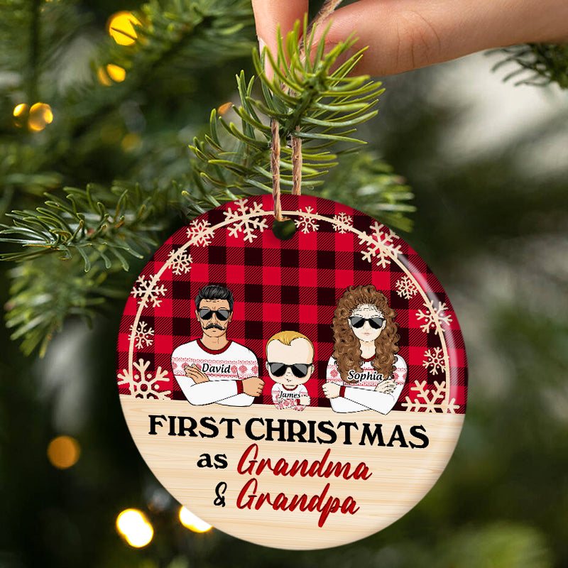 Merry Christmas Grandma & Grandpa - Personalized First Christmas