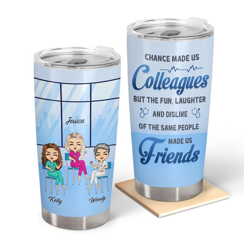 Nurse Chibi Same People Made Us Friends - Gift For BFF, Colleague - Personalized Custom Tumbler