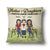Mother & Daughters Forever Linked Together - Gift For Family - Personalized Custom Pillow