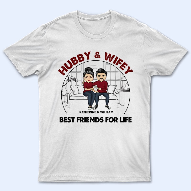 Chibi Couple Best Friends For Life - Personalized Custom T Shirt