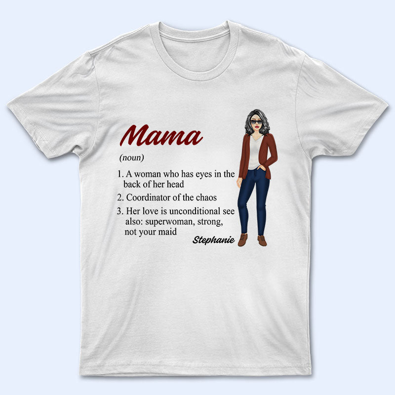 Grandma Mother Aunt Her Love Is Unconditional - Personalized Custom T Shirt