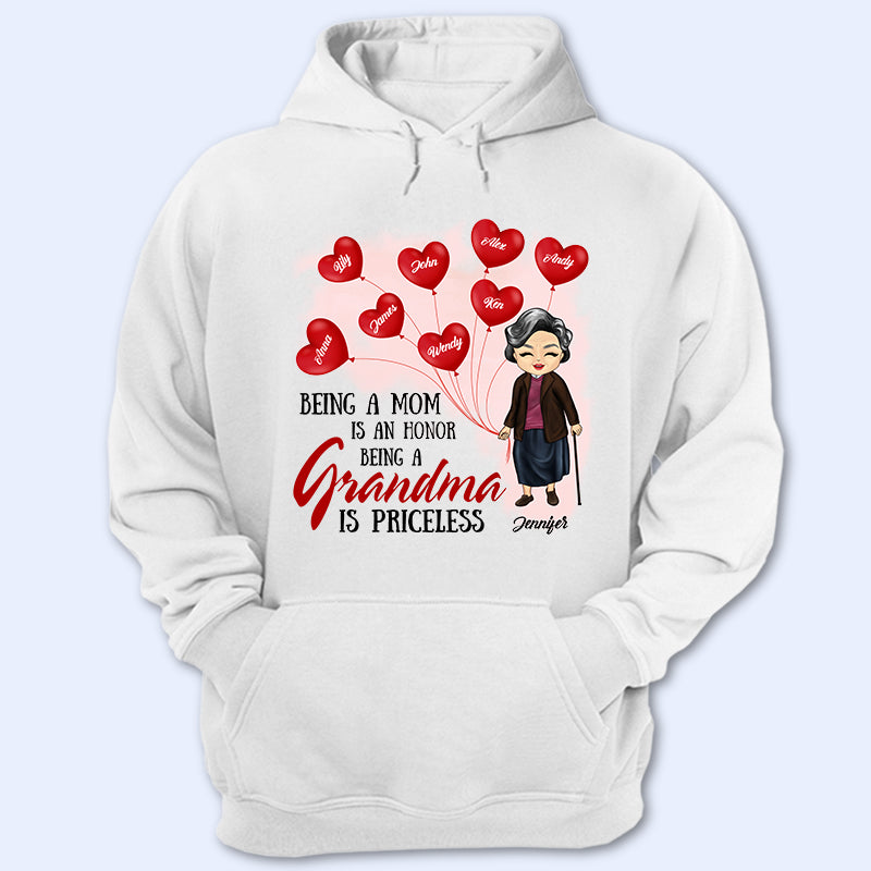 Being A Grandma Is Priceless - Mother Gift - Personalized Custom Hoodie