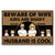 Family Couple Beware Of Wife Husband Is Cool - Gift For Couple - Personalized Custom Doormat