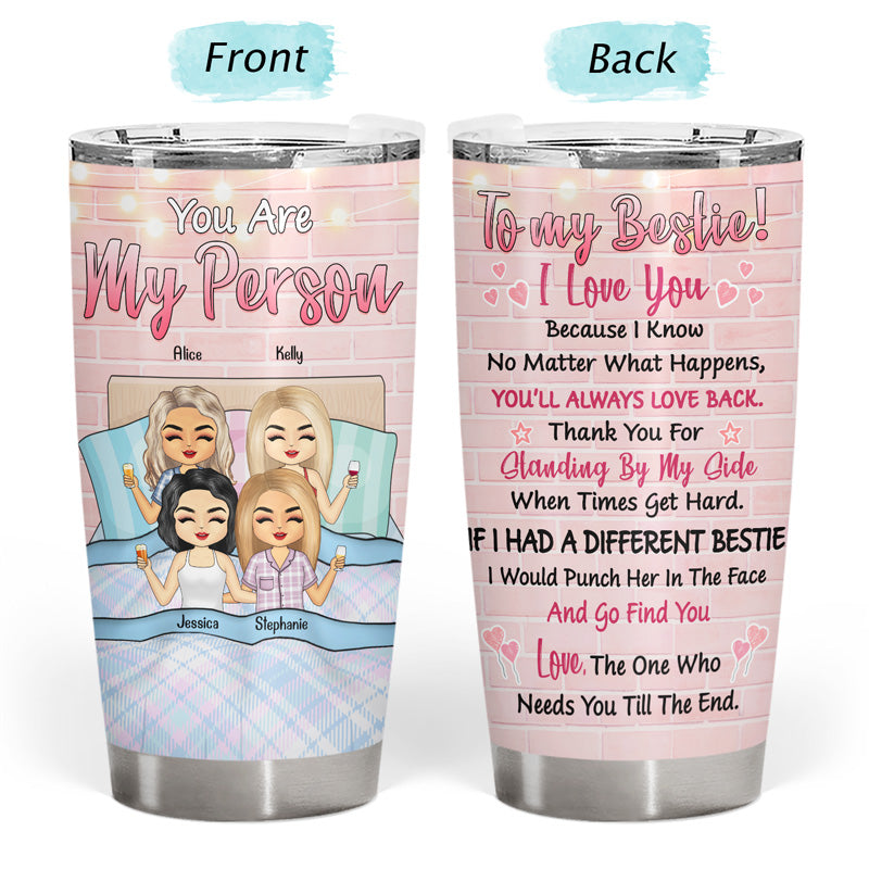 To My Best Friend - Bestie Personalized Custom Tumbler - Christmas