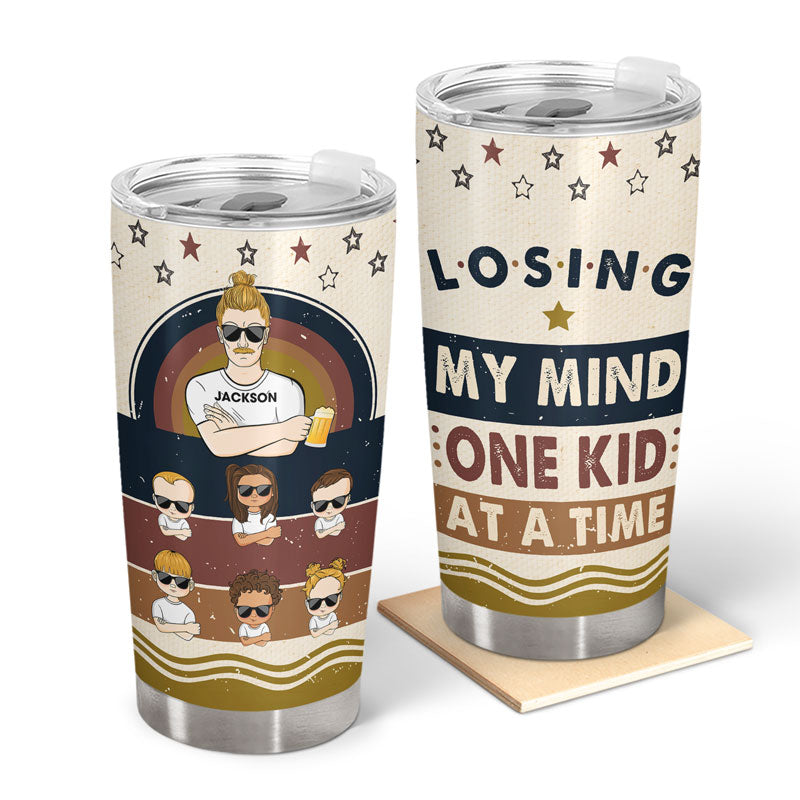 Dad Grandpa Losing My Mind - Gift For Father - Personalized Custom Tumbler
