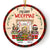 Merry Woofmas Dog - Christmas Gift For Dog Lovers - Personalized Custom Circle Ceramic Ornament