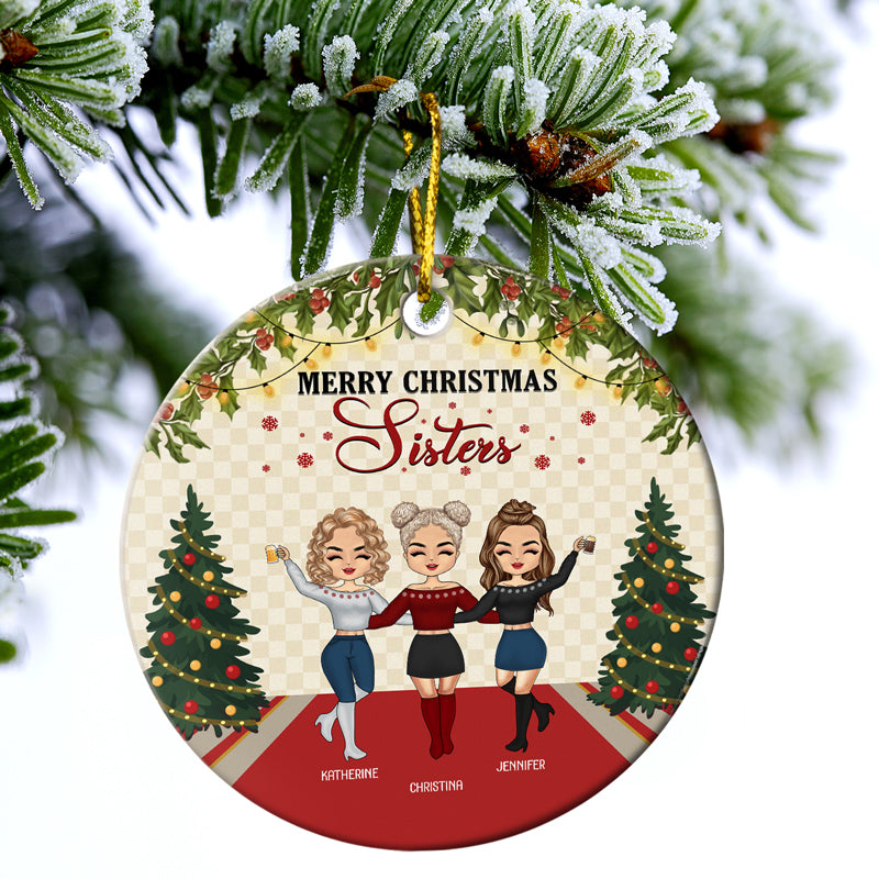 BFF's Rock Cartoon Ceramic Ornament | Zazzle