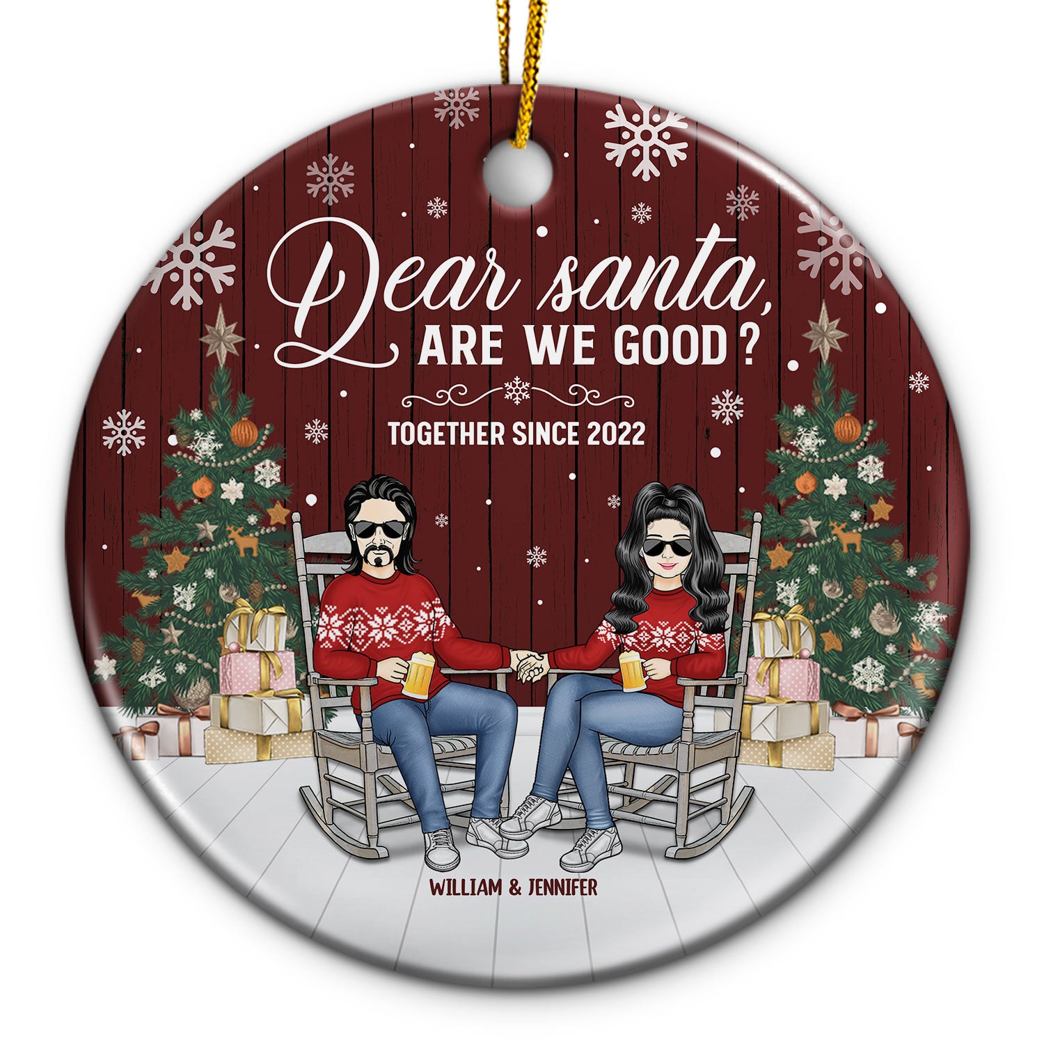 Dear Santa Are We Good Christmas Gift For Couple Personalized Cust