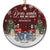 Dear Santa Are We Good - Christmas Gift For Couple - Personalized Custom Circle Ceramic Ornament