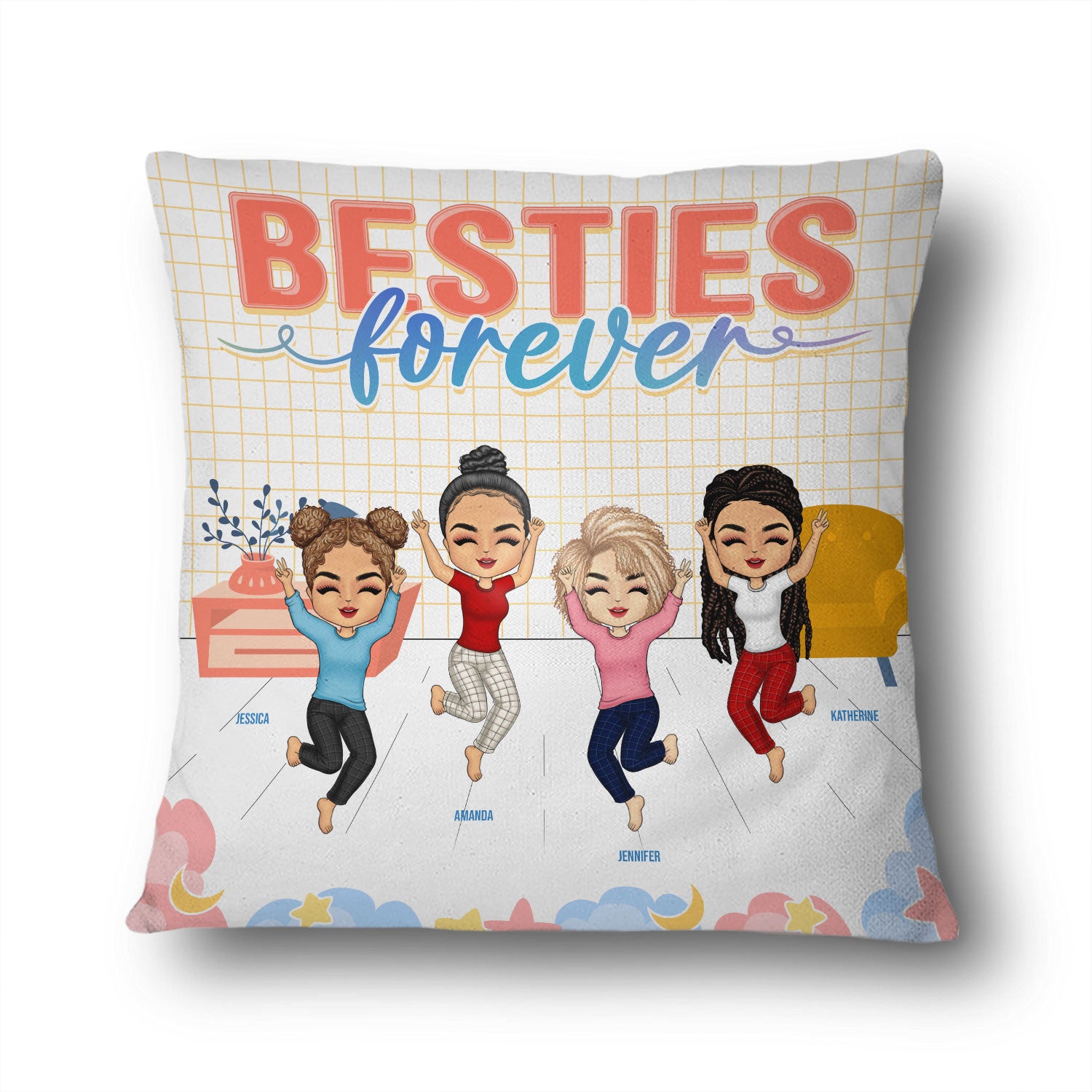 Bestie Custom Pillow Distance Means So Little When Someone Means So Mu -  PERSONAL84