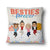 Besties Forever - Gift For Best Friends - Personalized Custom Pillow