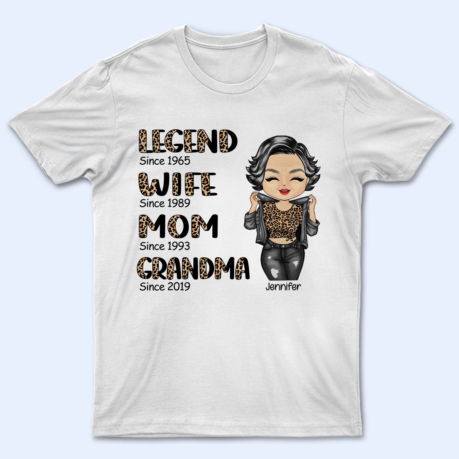 Legend Wife Mom Grandma - Family Gift For Mother & Grandma - Personalized Custom T Shirt