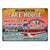 Here At The Lake We Don't Hide - Gift For Pontoon Owner - Personalized Custom Classic Metal Signs