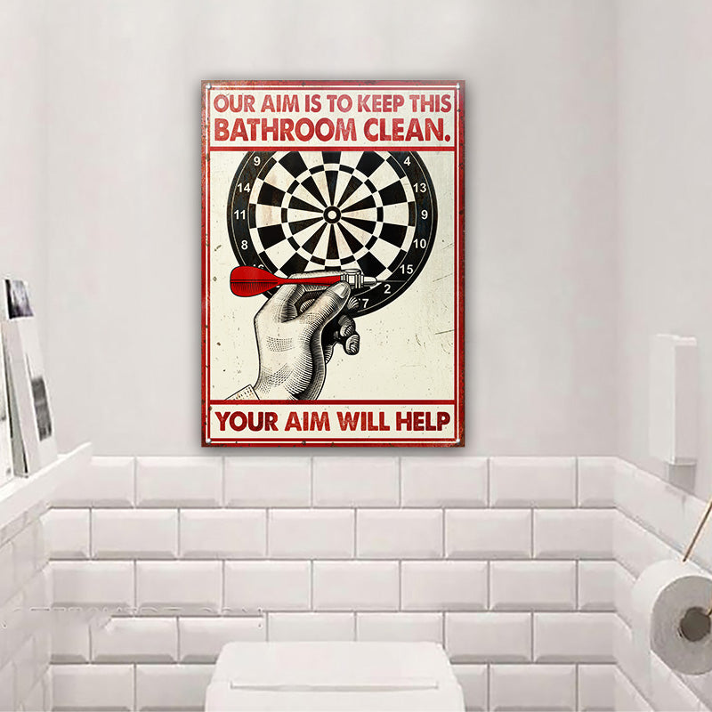 Dart Your Aim Will Help Customized Classic Metal Signs