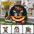 Dog Lovers Trick Or Treat Custom Wood Circle Sign, Halloween Decoration, Dog Mummy Costume
