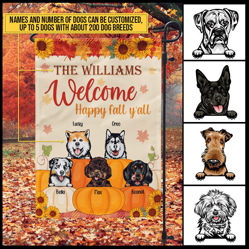 Fall Hello Fall Custom Doormat, Autumn Decoration Outdoor, Fall Doorma -  Wander Prints™