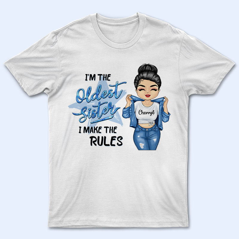 Sisters Chibi Girl The Rules Of Our Home - Personalized Custom T Shirt ...