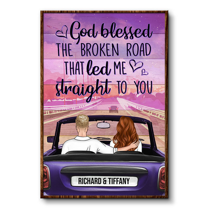 The Broken Road - Gift For Couples - Personalized Custom Poster