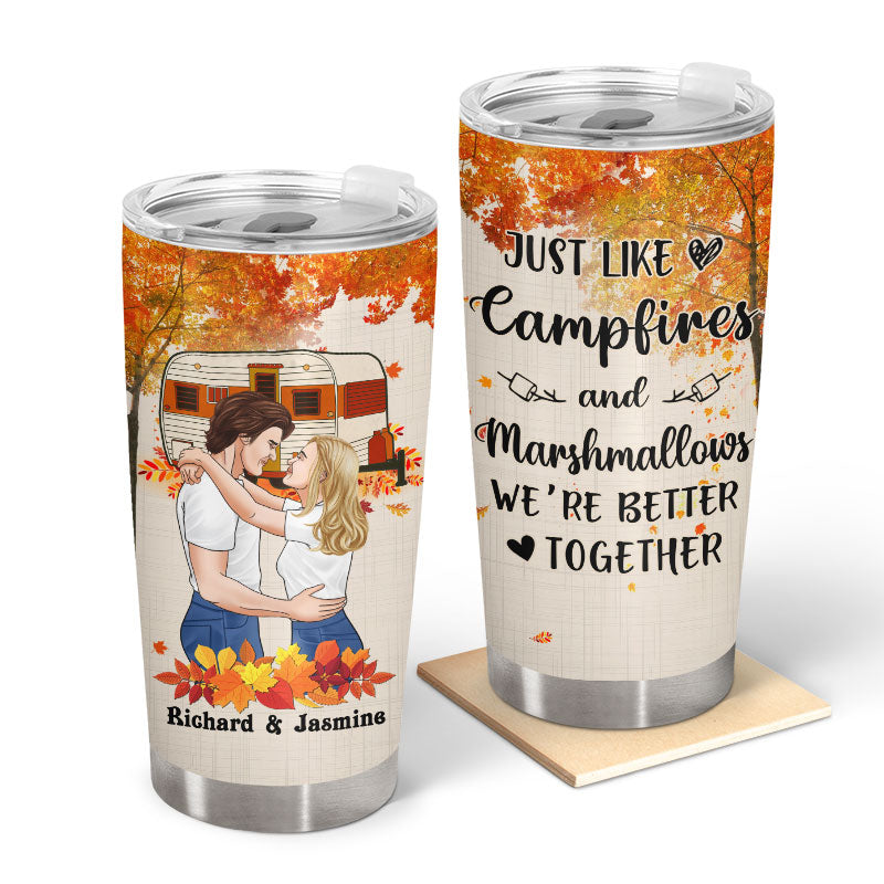 Camping Couple We're Better Together - Personalized Custom Tumbler