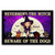 Never Mind The Witch - Gift For Dog Lovers - Personalized Custom Doormat