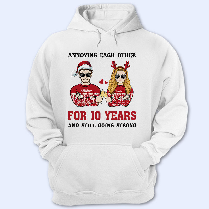 Christmas Annoying Each Other - Gift For Couples - Personalized Custom Hoodie