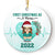 First Christmas As A Nurse - Personalized Custom Circle Ceramic Ornament