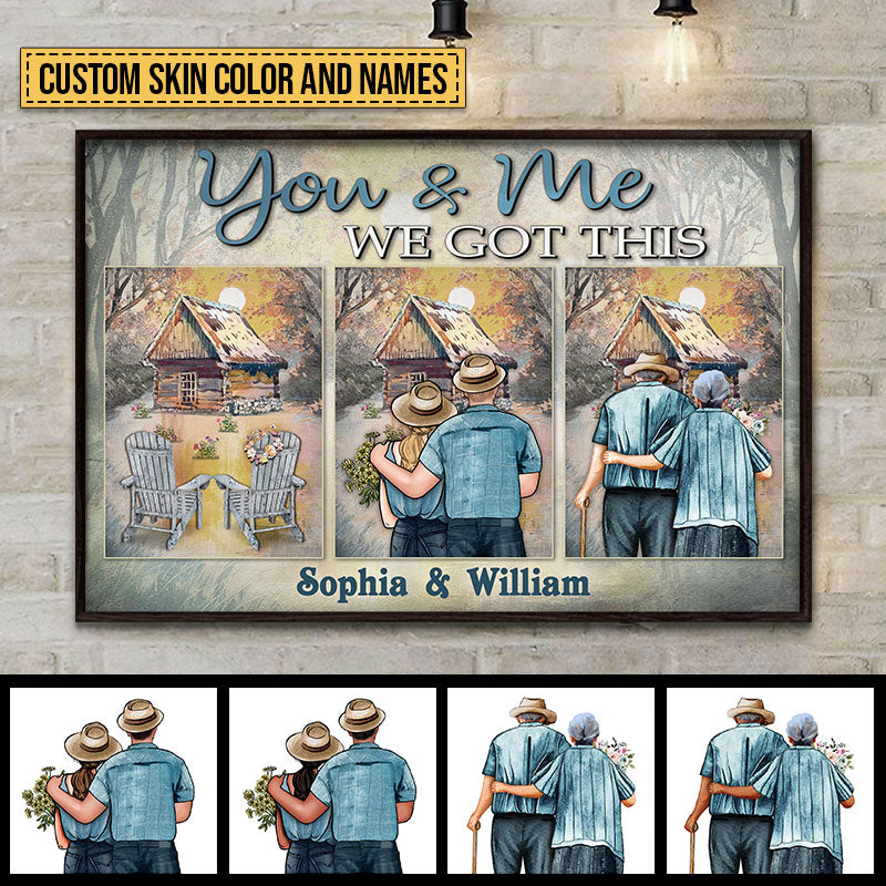 Family Couple You And Me We Got This Custom Poster