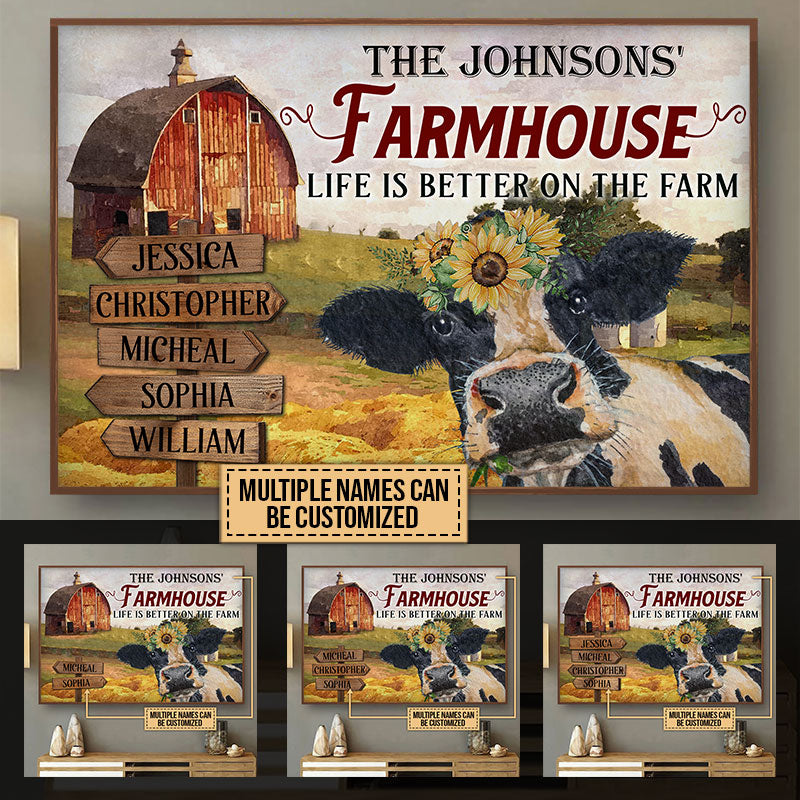 Farm Farmhouse Life Is Better On The Farm Custom Poster