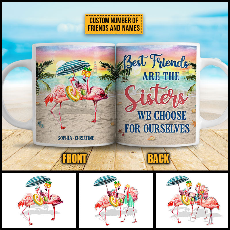 Flamingo Bestie Choose For Ourselves Custom Mug
