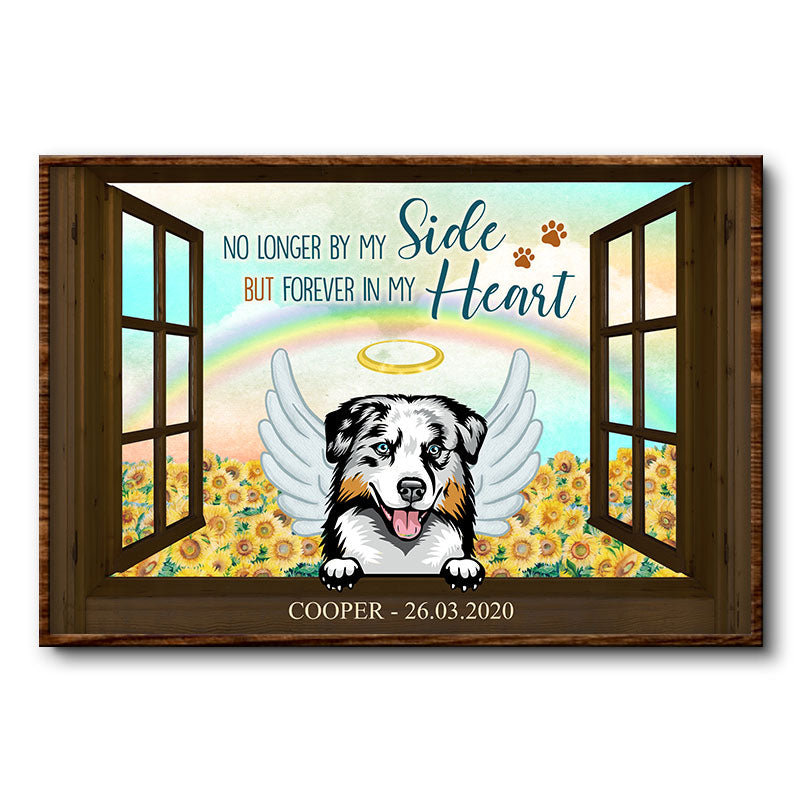 Forever In My Heart - Memorial Gift For Dog Lovers - Personalized Custom Poster