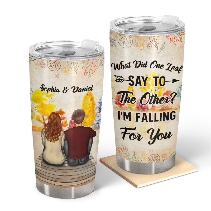 Falling For You - Gift For Couples - Personalized Custom Tumbler