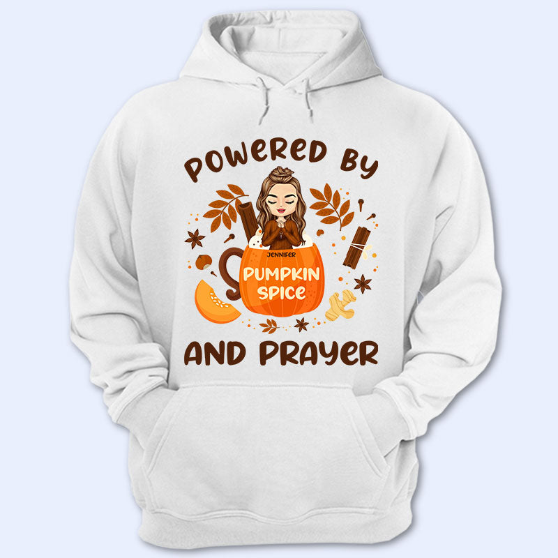 Autumn Pumpkin Spice And Prayer - Personalized Custom Hoodie