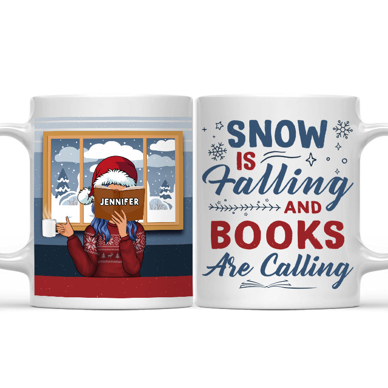 Christmas Snow Is Falling - Gift For Book Lovers - Personalized Custom Mug
