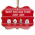 Christmas Dog Lovers Best Dog Dad Ever - Personalized Custom Wooden Ornament