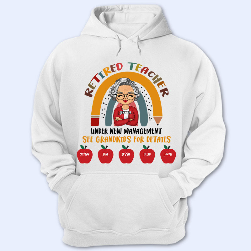 Retired Teacher - Gift For Grandma - Personalized Custom Hoodie
