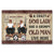 Family Couple Dog Lovers Dog Lady & Grumpy Old Man - Personalized Custom Doormat