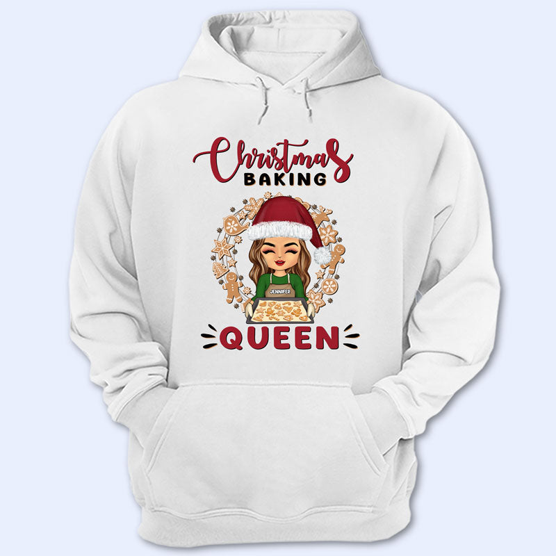 Christmas Baking Queen King - Gift For Baking Lovers - Personalized Custom Hoodie