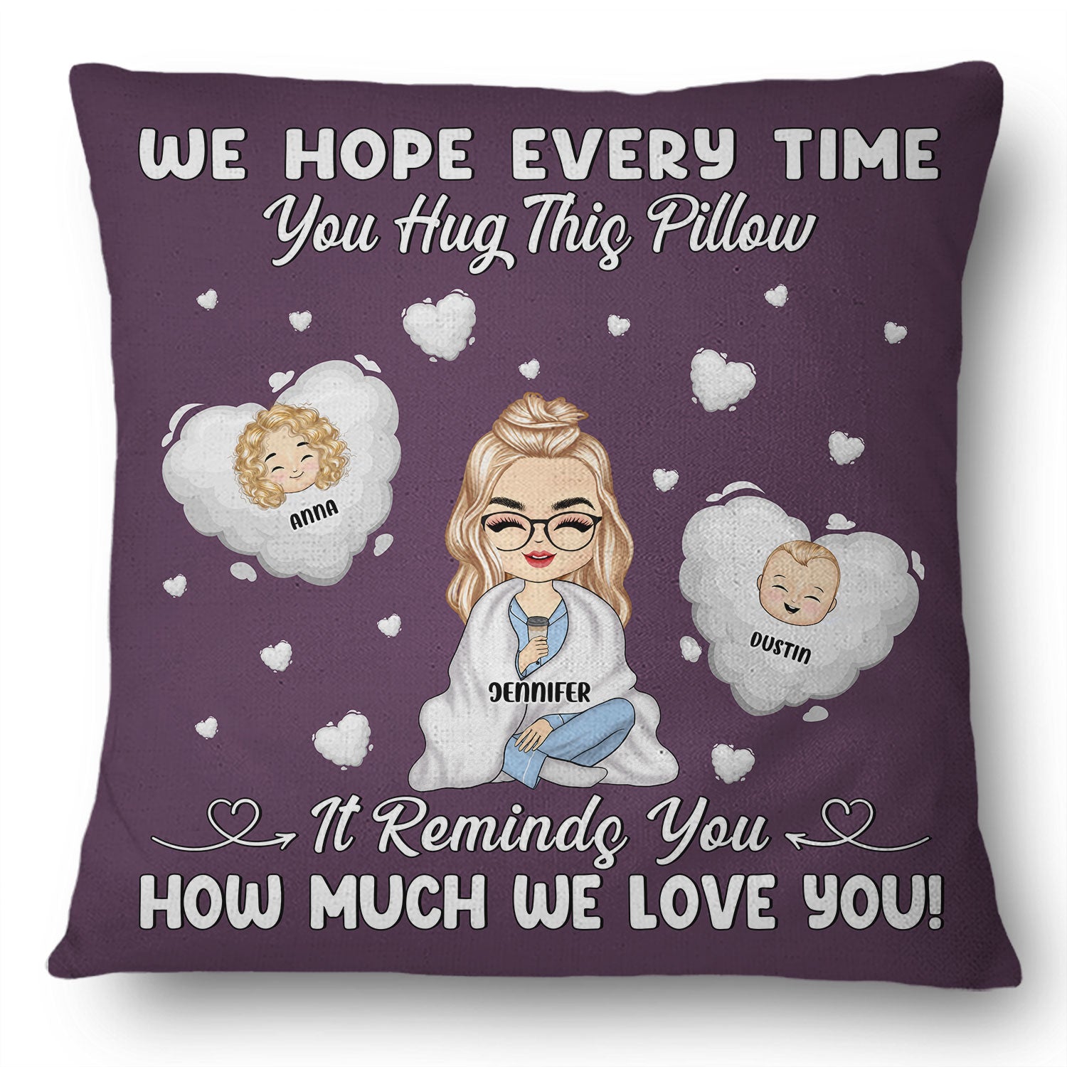 How Much We Love You - Gift For Mother - Personalized Custom Pillow
