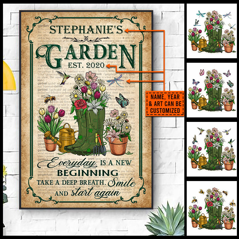 Garden Dictionary Take A Deep Breath Custom Poster