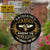 Gardening Bee Pardon The Weeds Custom Wood Circle Sign