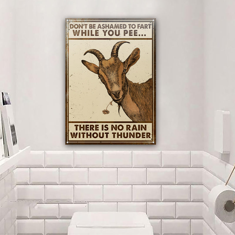 Goat Sketch Don't Be Ashamed Customized Classic Metal Signs